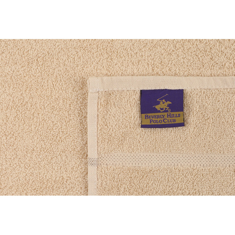 Serviette 100% coton, Caramel / brun / blanc / crème, Essuie-mains - paquet de 4