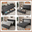 Lit escamotable double avec panneaux pliables-133233762