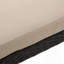 Chaise longue Kd, structure brun foncé avec coussin beige