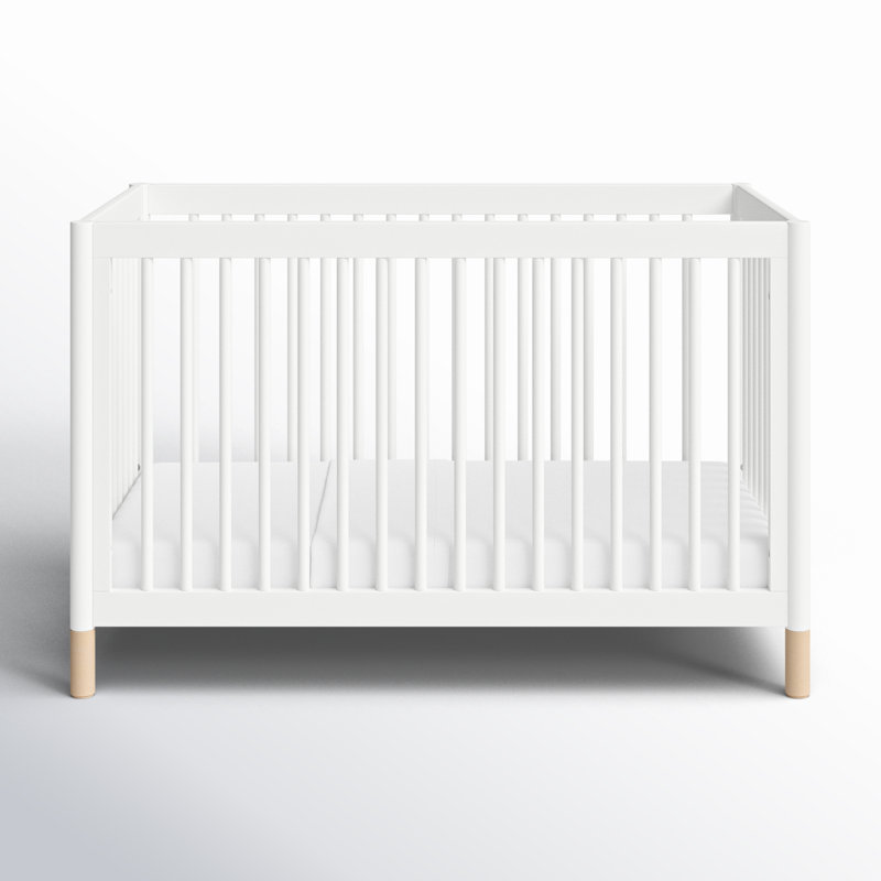 Gelato 4-in-1 Convertible Crib, White/Washed Natural