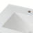 Space-saving White Ceramic Sink Solid Wood Bathroom Vanity For Modern Interiors