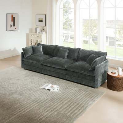 Upholstered Sofa, Chenille Sofa, 3 Seater, For Living Room