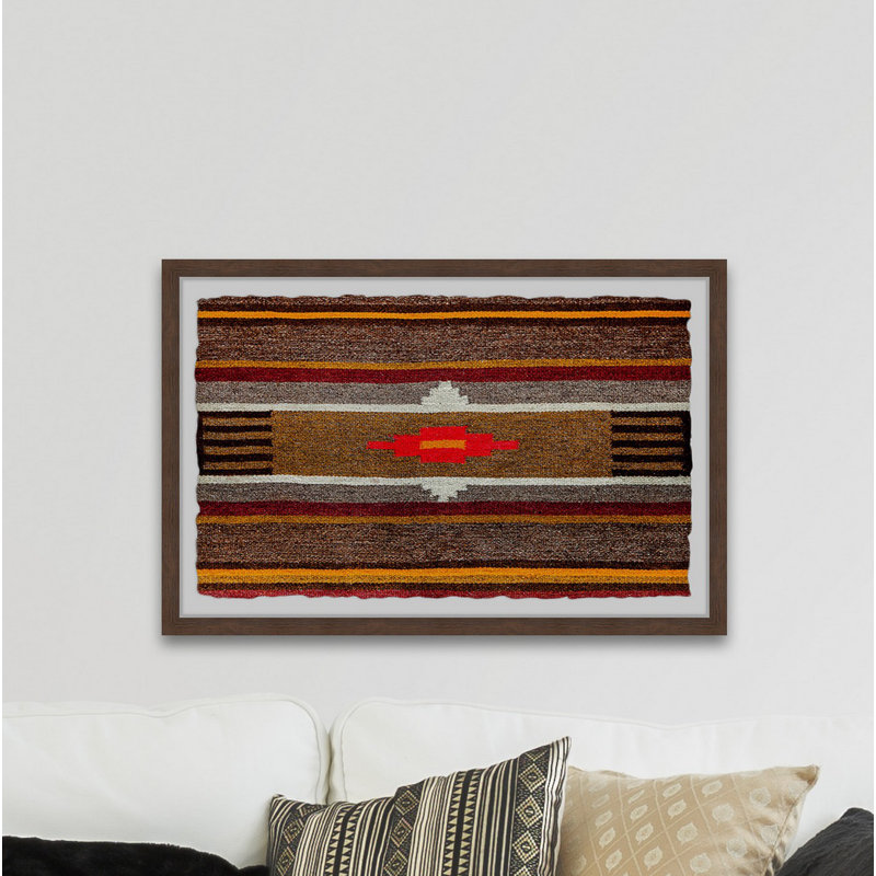 Brown Lines - Single Picture Frame Print, 41cm H x 61cm W x 3.81cm D