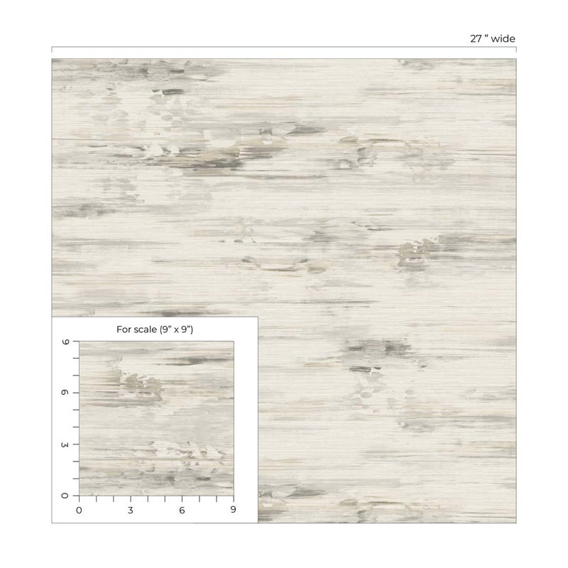 Rouleau de papier peint embossé 3D 2 pi 3 po x 27 po, Gris noble