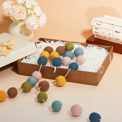 78'' in. Felt Ball Garland Garland