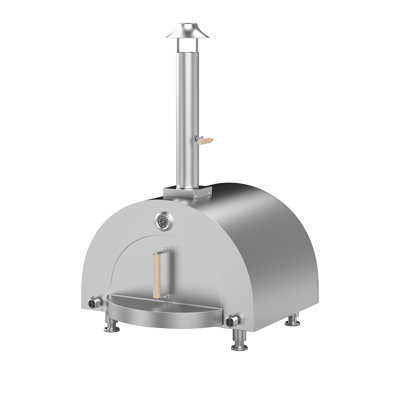 Four à pizza pour l'extérieur de la cuisine de Sera - four à pizza à gaz infrarouge double avec pierre à pizza 32 000 BTU, plateforme de cuisson coulissante, station de cuisson extérieure modulaire en acier inoxydable (NG)