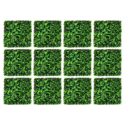 12 panneaux muraux de verdure artificielle