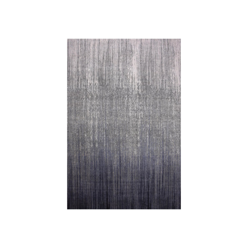 Tapis oriental rectangulaire gris en laine noué à la main 14 pi 0 po x 18 pi 1 po - MOA10275150
