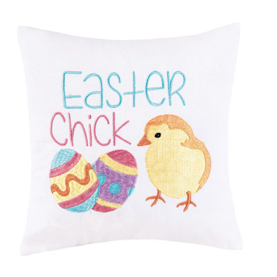 Sitz Embroidered Throw Pillow