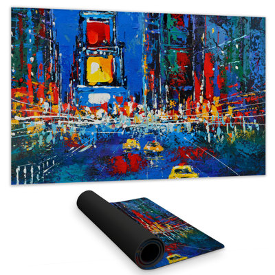Times Square Illuminated - Classic Blue Places Gaming Mat