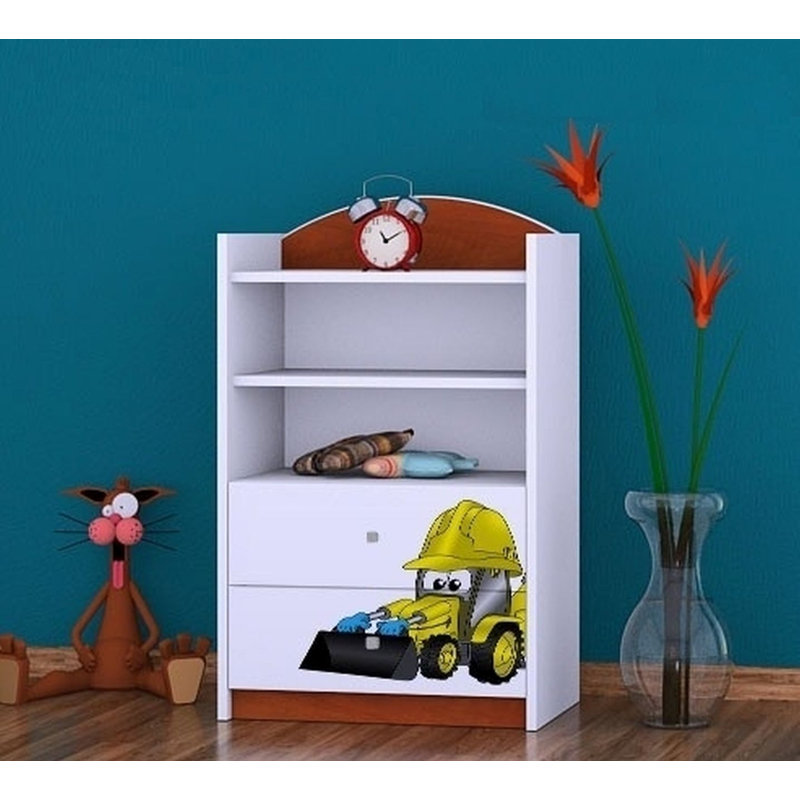Jocelyn 96cm H Kids Cube, Brown, 92cm H x 60cm W x 34cm D