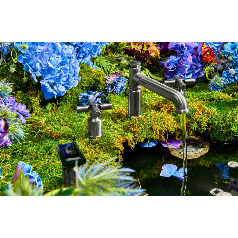 Invari® Roman Tub Faucet, Luxe Nickel, Lever
