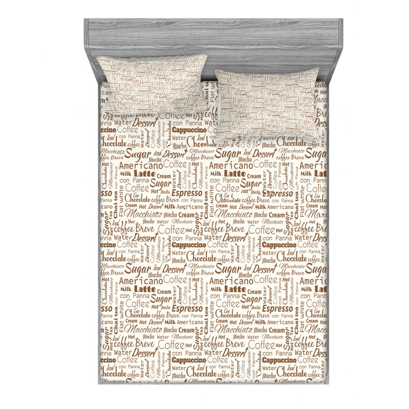 Microfiber Sheet Set, Queen Sheet Set with Fitted Sheet