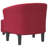 Danalyn Upholstered Barrel Chair with Ottoman-1092614694