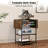 46.5" x 19.7" Foldable Craft Table with Wheels