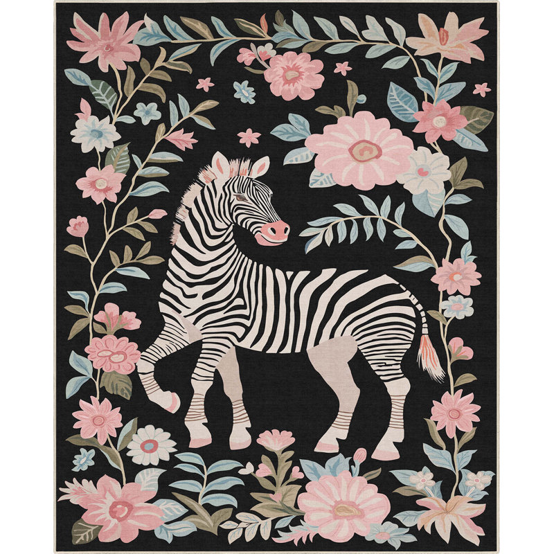  Tapis zébré Apollo, Rectangle 7 pi 10 po x 9 pi 10 po