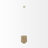 Agamemnon 1 - Light Brown,White Single Pendant