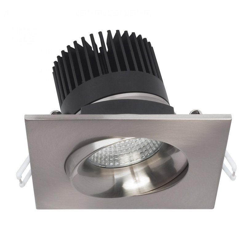 3.5" Ultra Slim 3000K Remodel or New Construction LED Canless Recessed Lighting Kit, Brushed Nickel