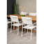 Baek 6 - Person Teak Solid Wood Patio Dining Set Extendable Rectangular Table