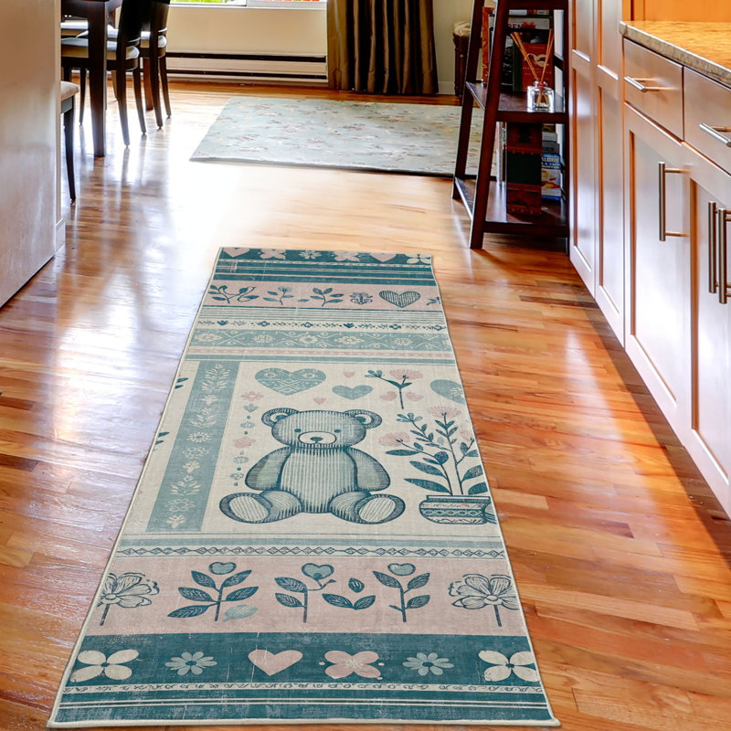 Machine Printed 229cm X 79cm Area Rug