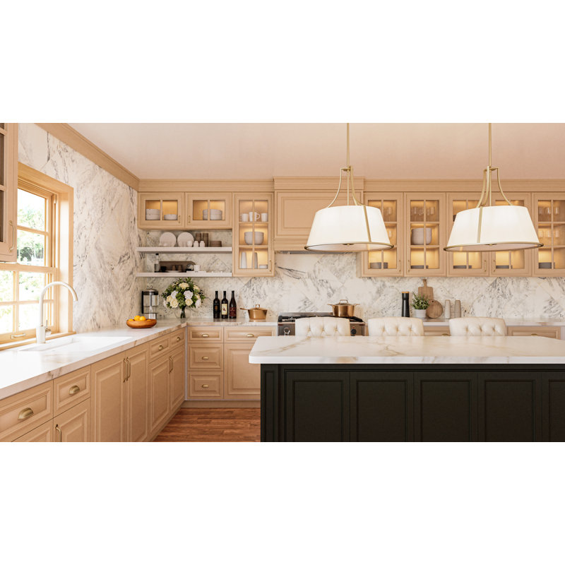 Harte 5-Light Bronze Gold Pendant