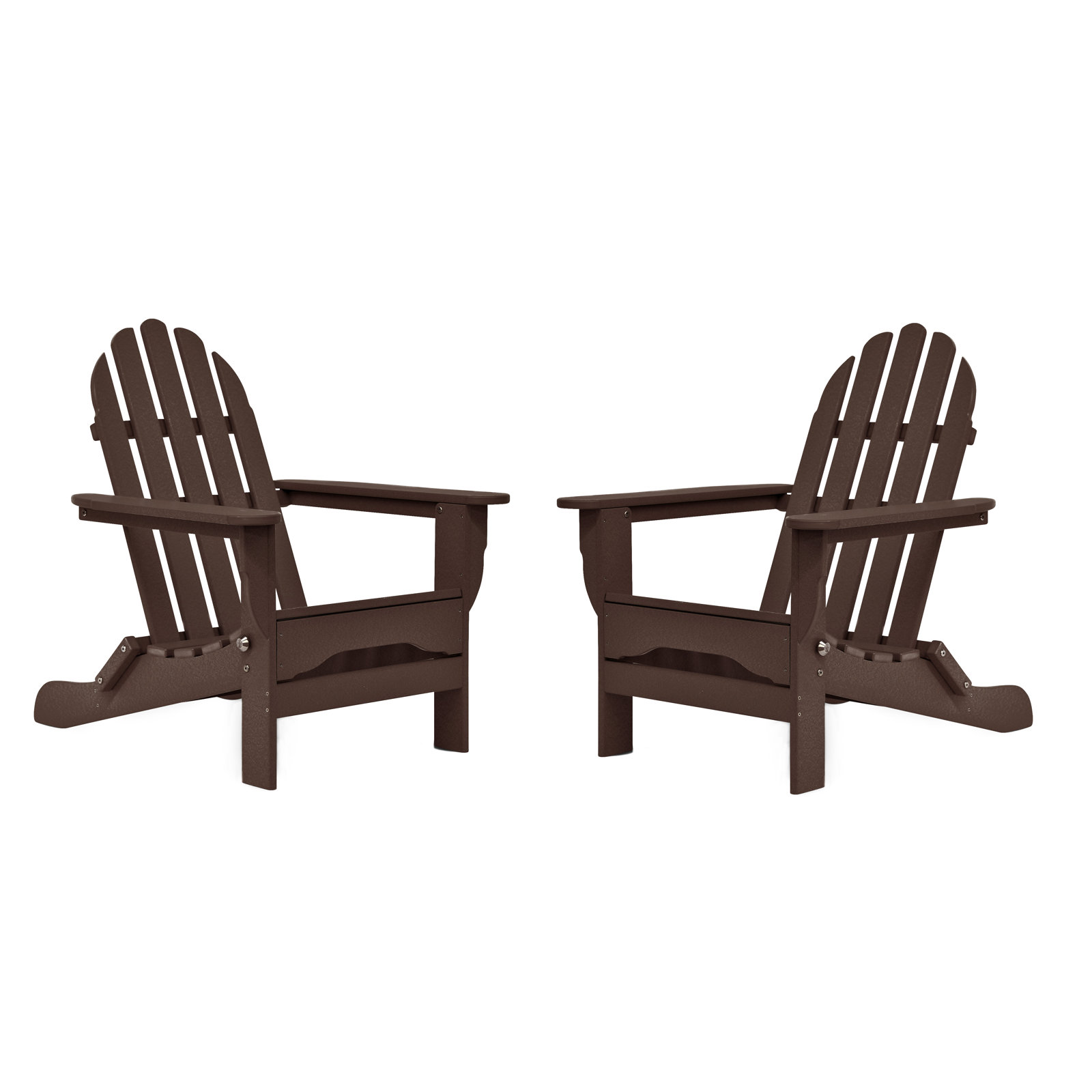 Leighton Outdoor Adirondack Chair, Chocolate