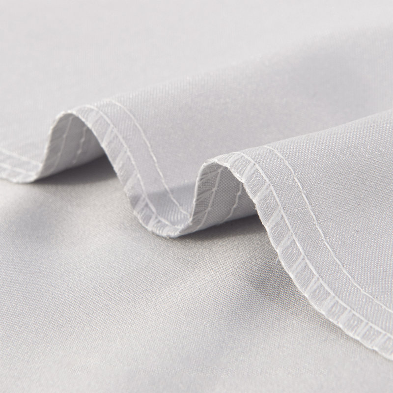 Taie d'oreiller soyeuse en microfibre, Gris argenté