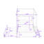 Lit plateforme avec rangement à deux tiroirs et truble simple Annachiara-686242037