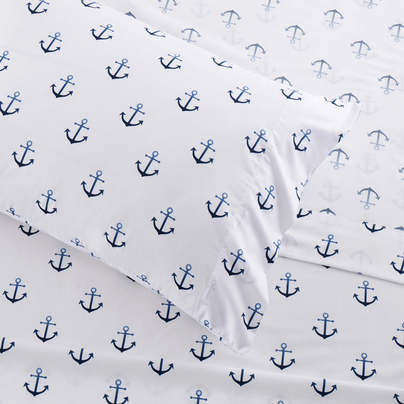Draps en microfibre classiques pour enfants, Simple, Ancres de bateau