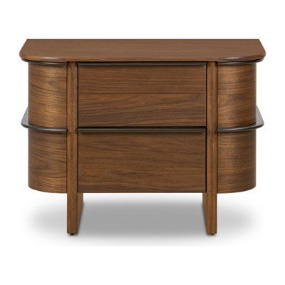 Torin Nightstand-Dark Brown Walnut Veneer