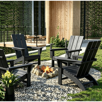 Chaise Adirondack en plastique / résine Barbour Greenture