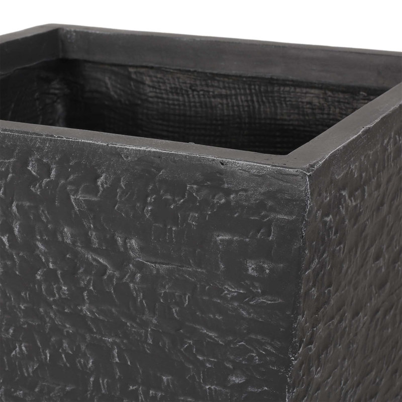 Versatile MgO Planter for Modern Outdoor Spaces with Exceptional Durability, 29.75" H x 15.5" W x 15.5" D