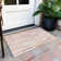 Machine Washable Indoor/Outdoor Christain ACN1318 Pink Rug