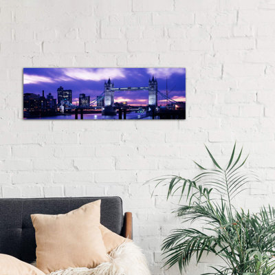 Tower Bridge, London, England, United Kingdom by Panoramic Images - No Frame Panoramic Print on Canvas