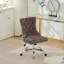 Chaise de bureau, chaise de bureau moderne rembourrée capitonnée en chenille avec base en métal chromé, chaise de bureau pivotante réglable-1888850054
