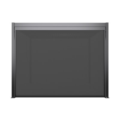 Paravent à pergola gris foncé