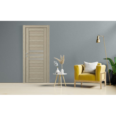 Solid + Manufactured Wood Paneled without Installation Hardware Kit Slab Door