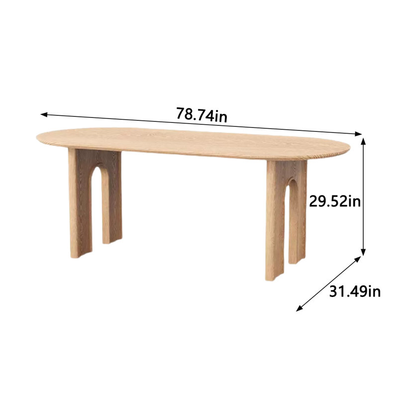 Table de salle à manger Leopolds, L 31,49 po x L 78,74 po