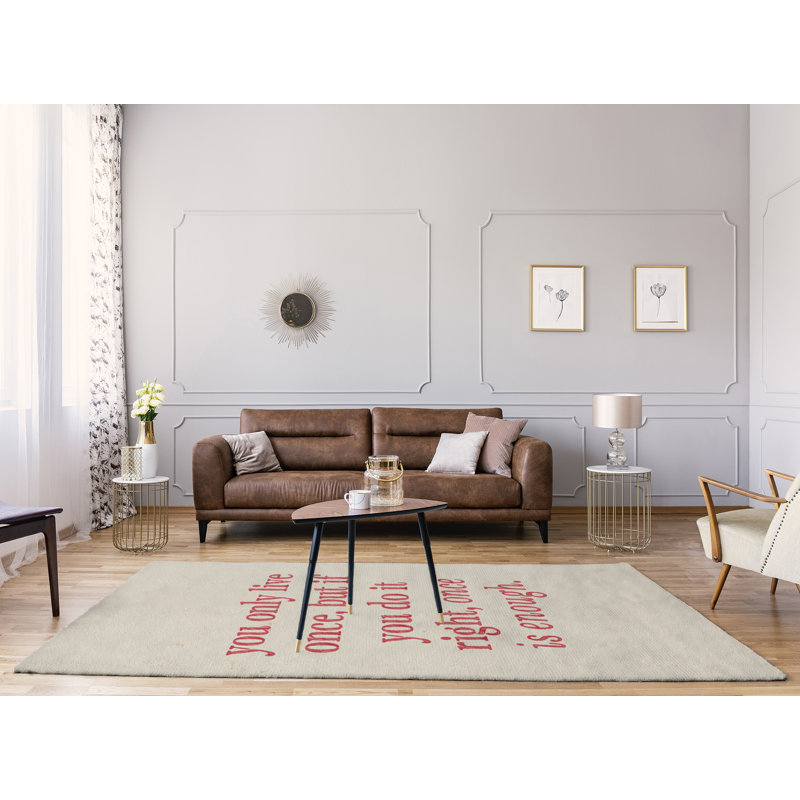 Quotes Chenille Indoor Rug, Rectangle 9' x 12'