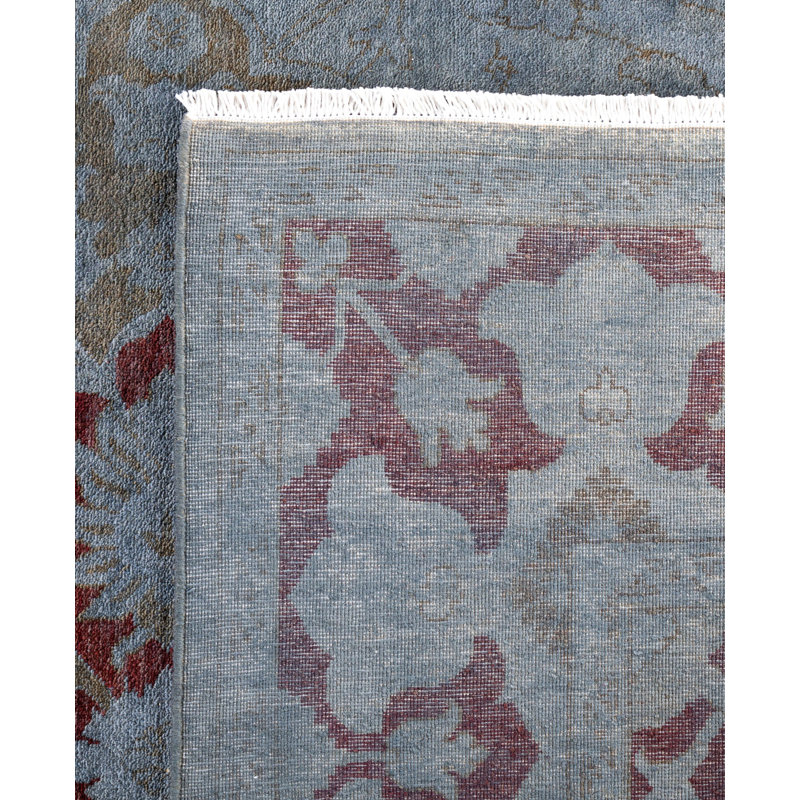 Overdyed One-of-a-Kind 6' 1" X 9' 1" Hand Knotted Area Rug