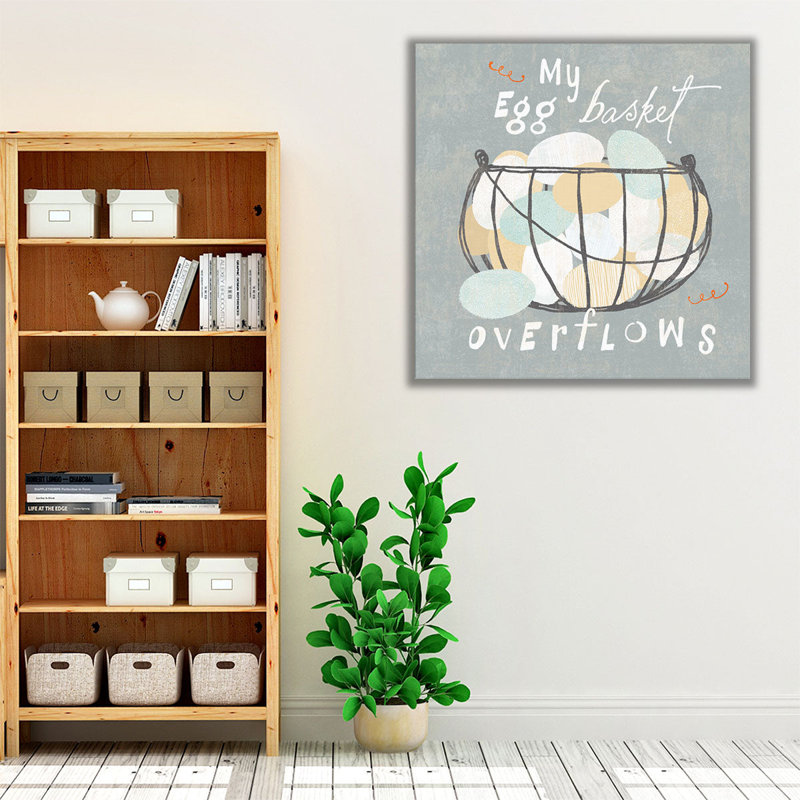 Fresh Eggs III - reproduction d'art sur toile, H 12 po x l 12 po