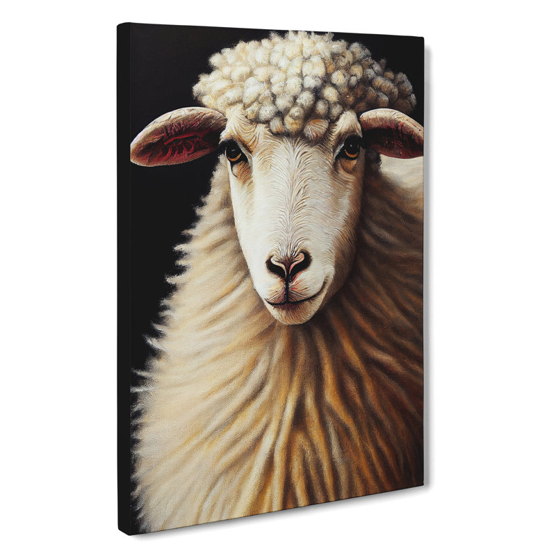 Charming Sheep - Wrapped Canvas