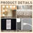 Vanity Mirror with Bluetooth Speaker and Lights, Hollywood Mirror with 15 Bulbs 3 Colour Modes USB
