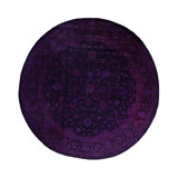 Overdyed One-of-a-Kind 8' 1" X 8' 2" Hand Knotted Area Rug