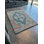 Orange-Blue Themed Traditional Motif Ethnic Patterned Fringed Vintage Decorative Rug