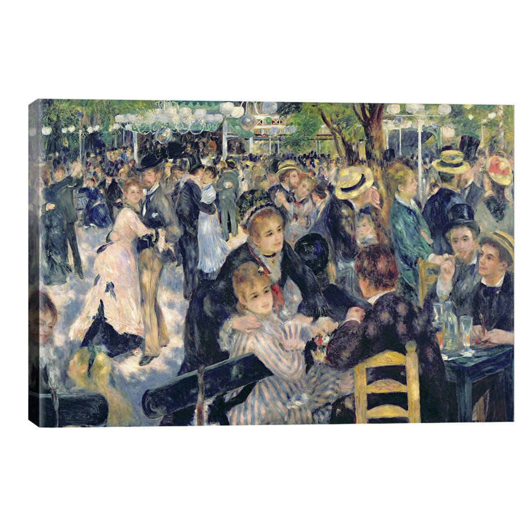 Ball At The Moulin De La Galette, 1876 by Pierre-Auguste Renoir - Painting on Canvas