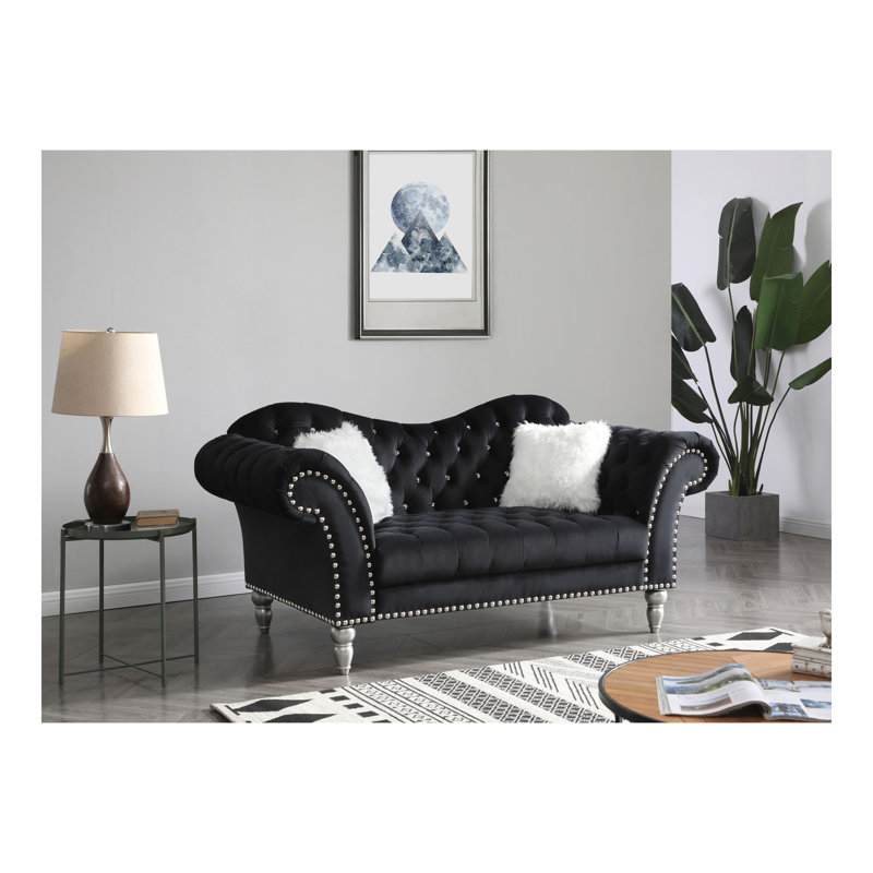 Causeuse Elegant, Noir