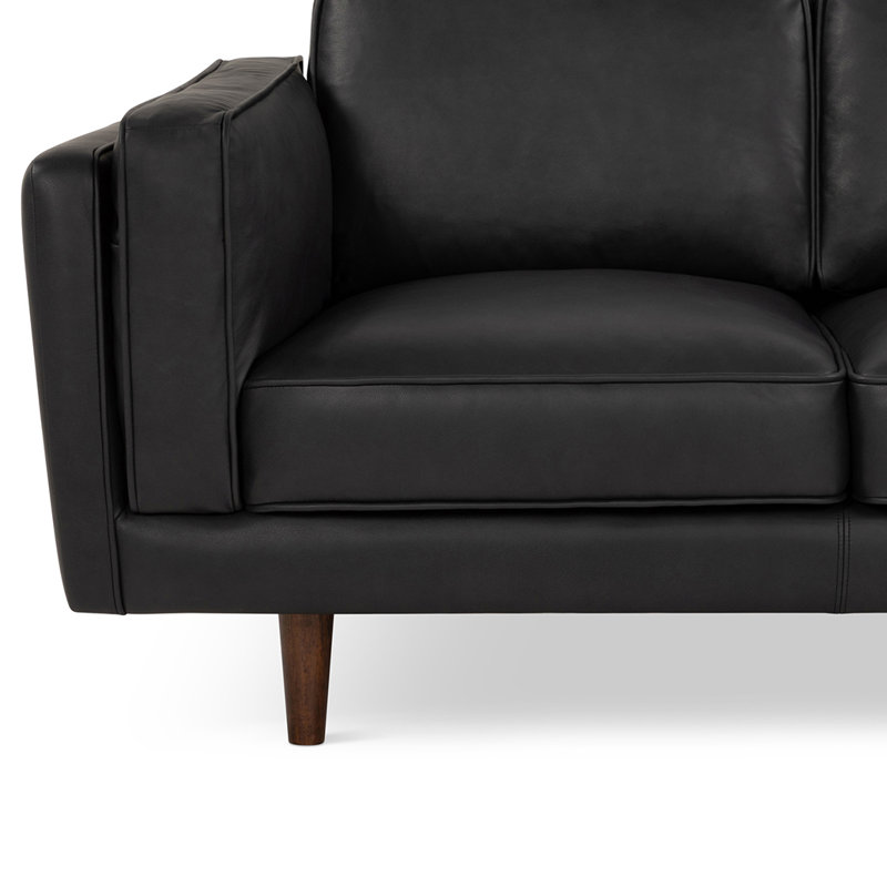 Brooklyn 90 Inch Sofa - Dark Brown, Black
