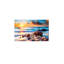 «Blue Sea Sunset White Ocean», reproduction d'art sur toile, 12 x 18