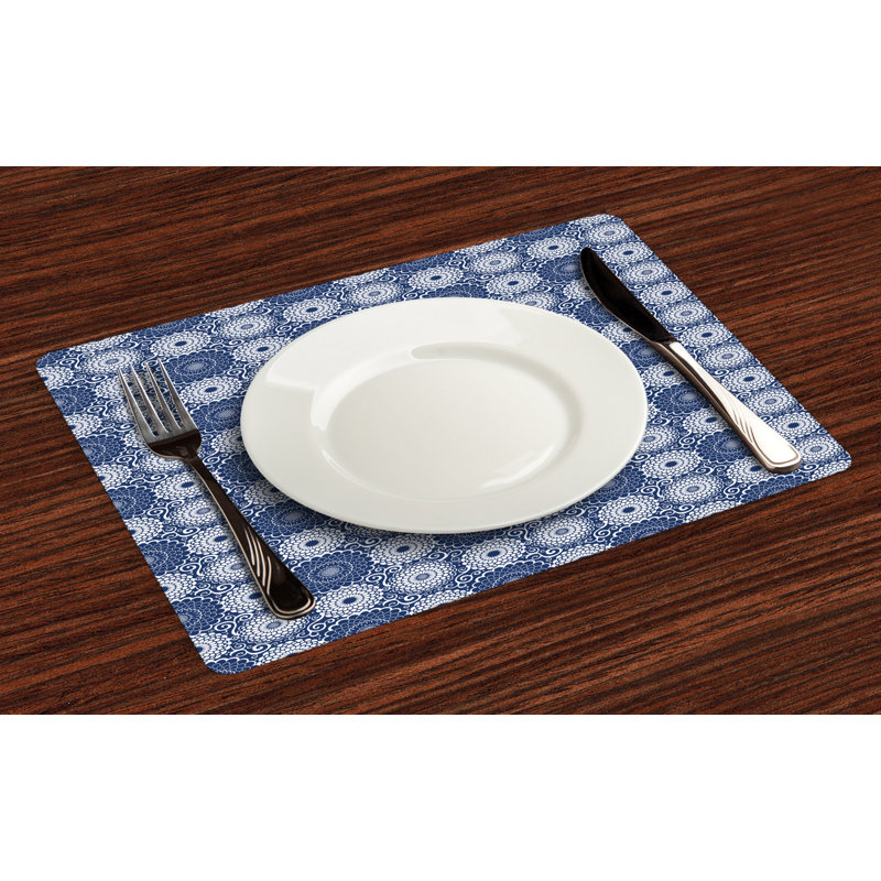 Polyester Floral Rectangle Placemat